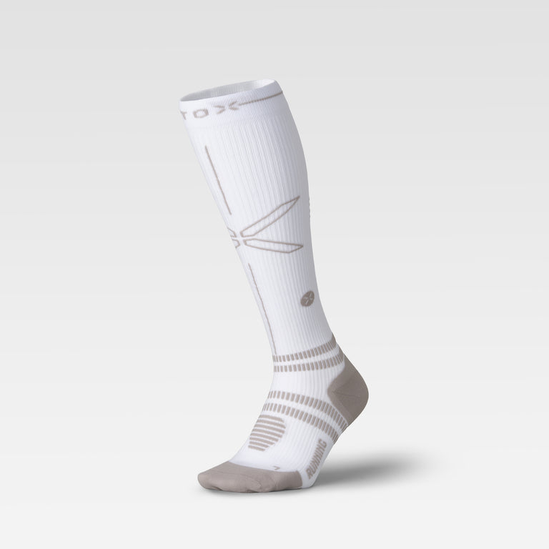 Running Socks Men White/Grey
