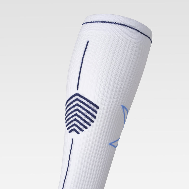Running Socks Men White/Blue