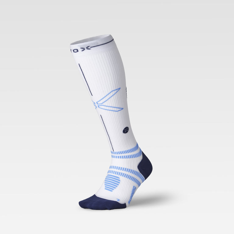 Running Socks Men White/Blue