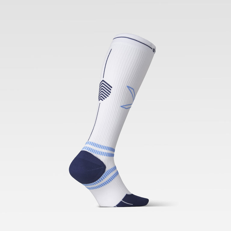 Running Socks Men White/Blue