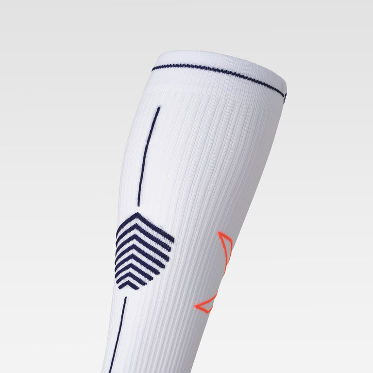 Running Socks Women White/Orange
