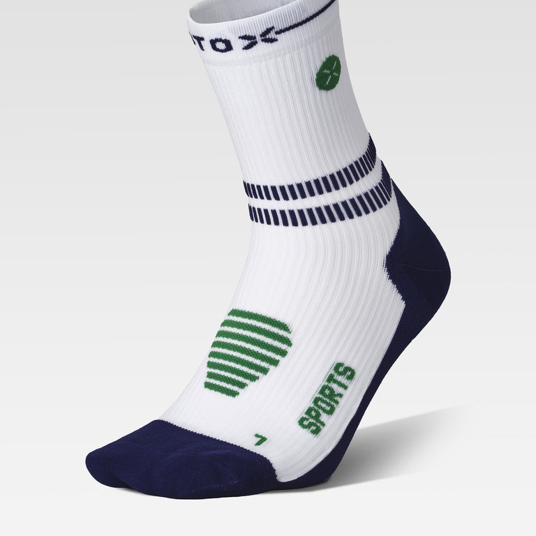Sports Ankle Socks Men White/Navy